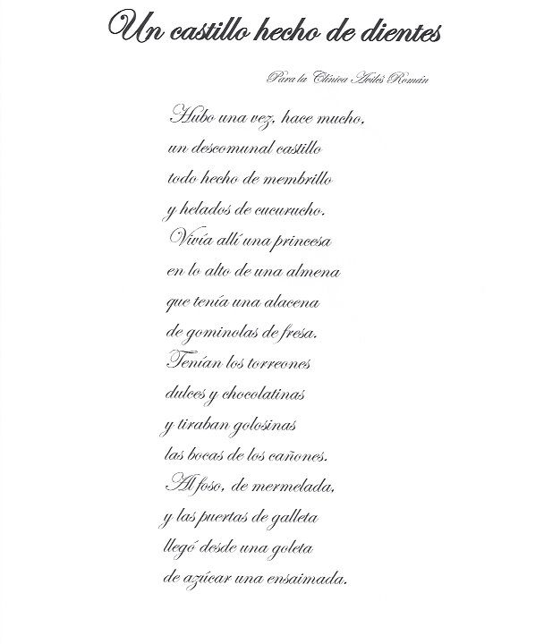 Poema "Un Castillo Hecho de Dientes"