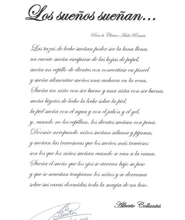 Poema Los Sueños Sueñan